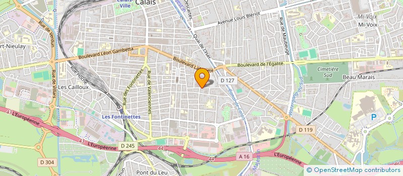 localisation de l'entreprise MADAME MAEVA BONNIN  CALAIS