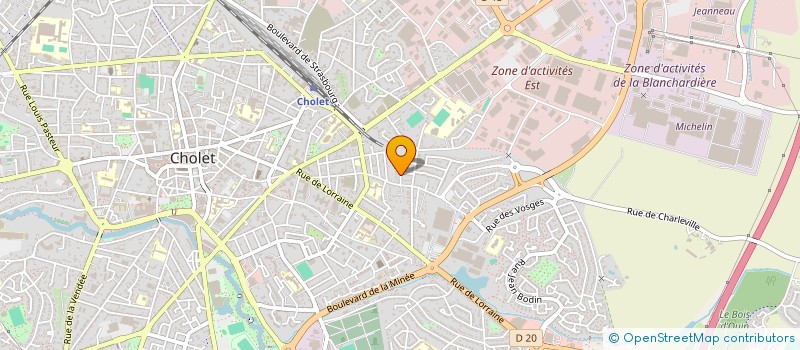 localisation de l'entreprise MADAME MAEVA BORDAS à CHOLET