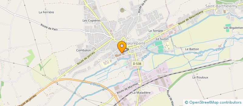 localisation de l'entreprise MADAME MAEVA BORRAS  BEAUREPAIRE