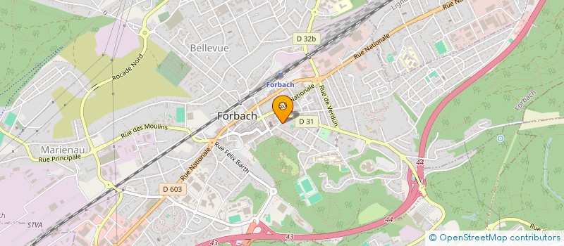 localisation de l'entreprise MADAME MAEVA BOUCHELAGHEM à FORBACH