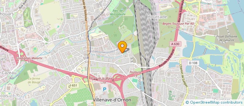 localisation de l'entreprise MADAME MAEVA BOUJASSON MAEVA  VILLENAVE-D'ORNON