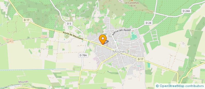 localisation de l'entreprise MADAME MAEVA BOUSQUET  MOURIES