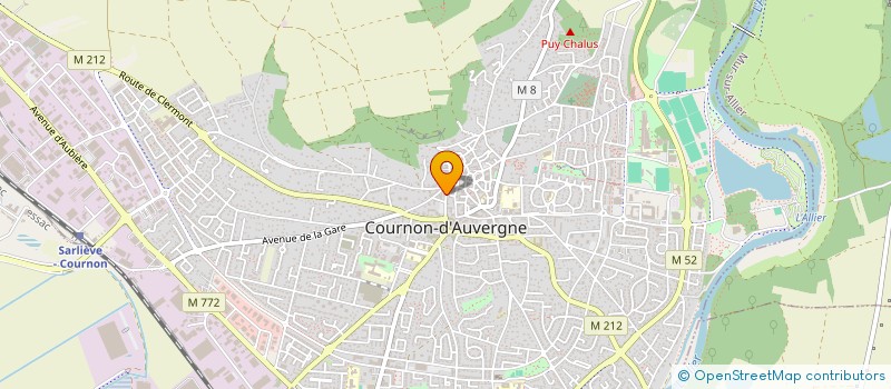 localisation de l'entreprise MADAME MAEVA BOUTY  COURNON-D'AUVERGNE