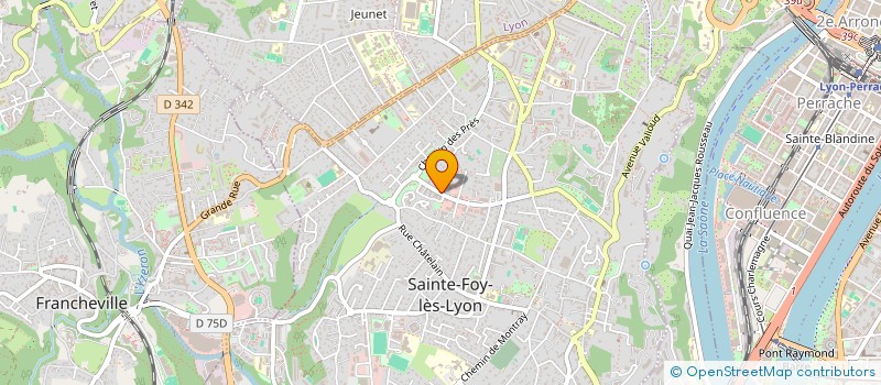localisation de l'entreprise MADAME MAEVA BOUVIER à SAINTE-FOY-LES-LYON