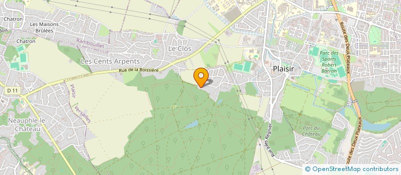 localisation de l'entreprise MADAME MAEVA BRAMY  PLAISIR