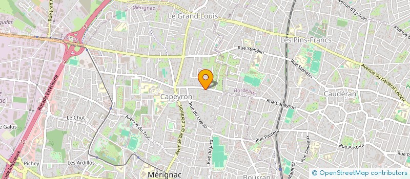 localisation de l'entreprise MADAME MAEVA BRICE  MERIGNAC