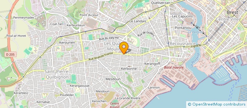 localisation de l'entreprise MADAME MAEVA BRICET à BREST