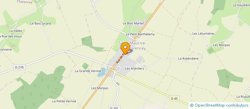localisation de l'entreprise MADAME MAEVA BRUNET à CHARENCEY