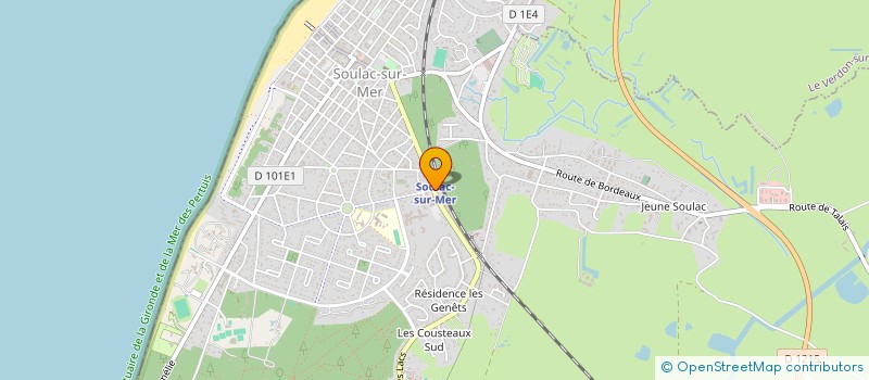 localisation de l'entreprise MADAME MAEVA BRUSSAFERRI  SOULAC-SUR-MER