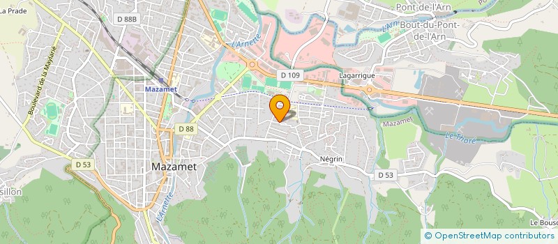 localisation de l'entreprise MADAME MAEVA BUSSARD  MAZAMET