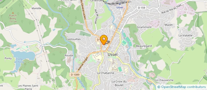 localisation de l'entreprise MADAME MAEVA CARAMINOT à USSEL