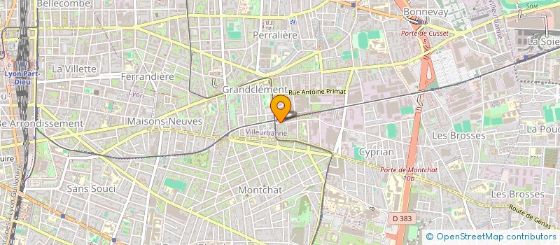 localisation de l'entreprise MADAME MAEVA CAYROL  VILLEURBANNE