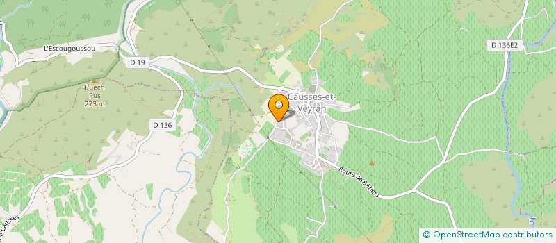 localisation de l'entreprise MADAME MAEVA CEGARRA  CAUSSES-ET-VEYRAN