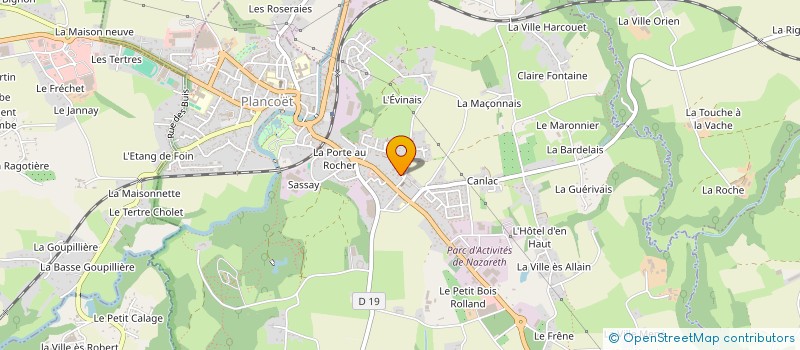 localisation de l'entreprise MADAME MAEVA CHARLEMAGNE  PLANCOET