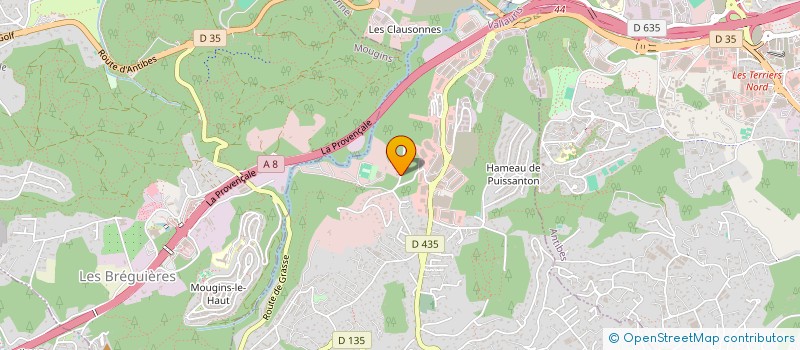 localisation de l'entreprise MADAME MAEVA CHIAPPETTA  VALLAURIS