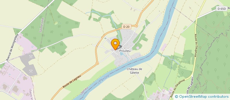 localisation de l'entreprise MADAME MAEVA COLLY  LAGNIEU