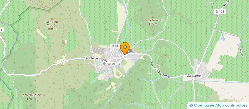 localisation de l'entreprise MADAME MAEVA COUREAU  BOUTENAC