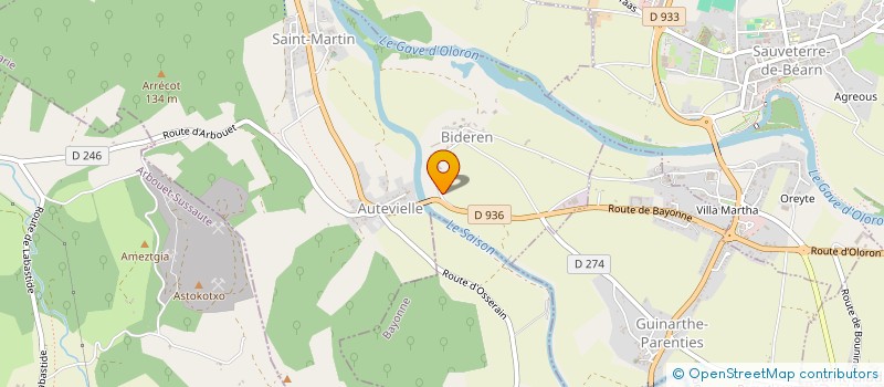 localisation de l'entreprise MADAME MAEVA COURTOISIE  AUTEVIELLE-SAINT-MARTIN-BIDEREN