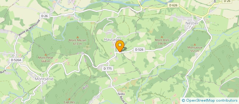 localisation de l'entreprise MADAME MAEVA CROUZIER  HAUTAGET