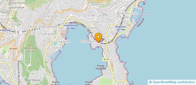 localisation de l'entreprise MADAME MAEVA DA SILVA à VILLEFRANCHE-SUR-MER