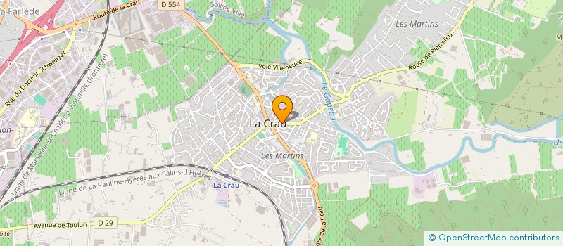 localisation de l'entreprise MADAME MAEVA DAGOREAU  LA CRAU