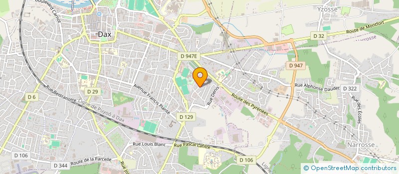 localisation de l'entreprise MADAME MAEVA DARRIGUES  DAX