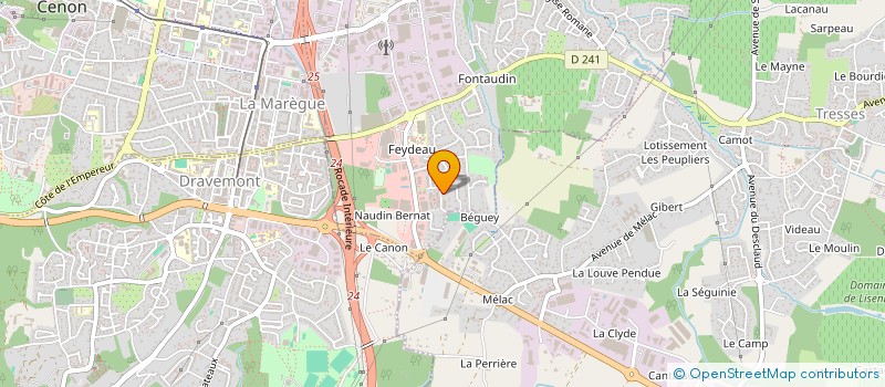 localisation de l'entreprise MADAME MAEVA DAUVILLIER  ARTIGUES-PRES-BORDEAUX