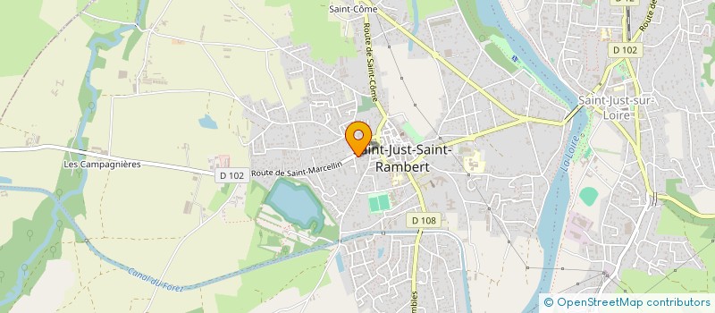 localisation de l'entreprise MADAME MAEVA DE ARAUJO  SAINT-JUST-SAINT-RAMBERT