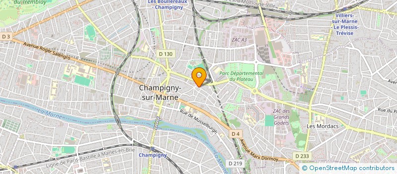 localisation de l'entreprise MADAME MAEVA DE NEIVA à CHAMPIGNY-SUR-MARNE