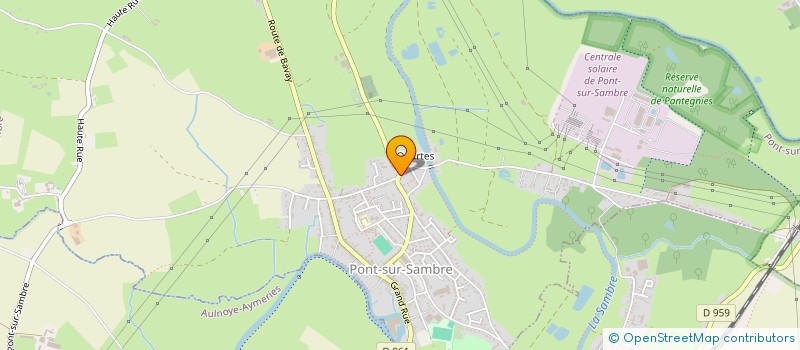 localisation de l'entreprise MADAME MAEVA DEFONTAINE  PONT-SUR-SAMBRE
