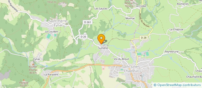 localisation de l'entreprise MADAME MAEVA DEGEORGES  SAINT-PIERRE-EYNAC