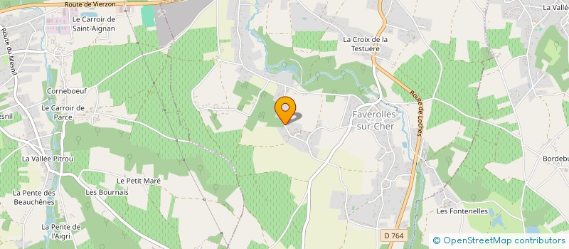 localisation de l'entreprise MADAME MAEVA DELHORME  FAVEROLLES-SUR-CHER