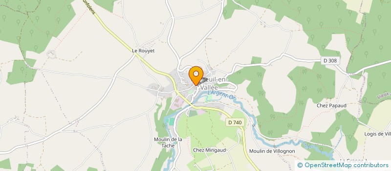 localisation de l'entreprise MADAME MAEVA DENIS à NANTEUIL-EN-VALLEE