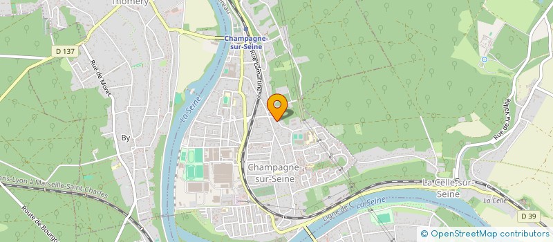 localisation de l'entreprise MADAME MAEVA DENIS  CHAMPAGNE-SUR-SEINE