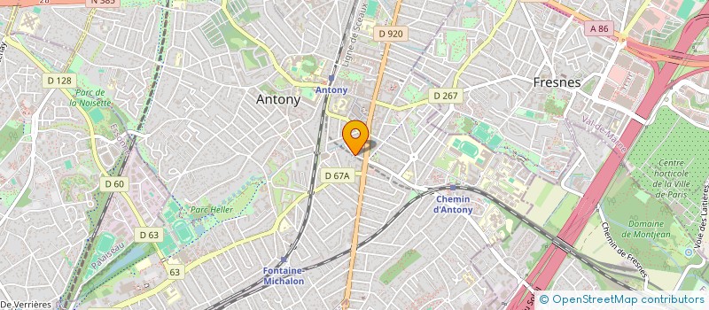 localisation de l'entreprise MADAME MAEVA DUBOIS à ANTONY