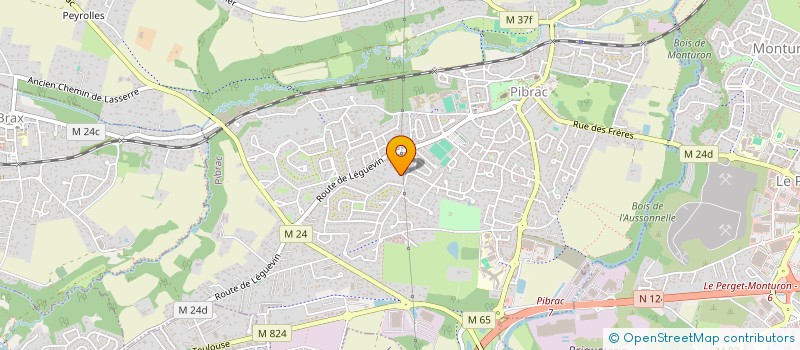 localisation de l'entreprise MADAME MAEVA DUSSIEL  PIBRAC