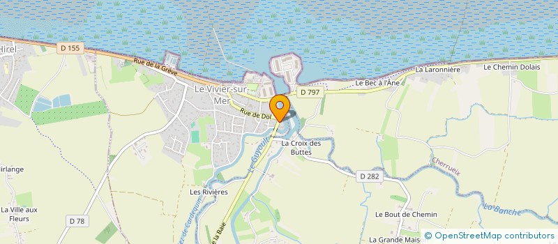 localisation de l'entreprise MADAME MAEVA EBALARD  LE VIVIER-SUR-MER