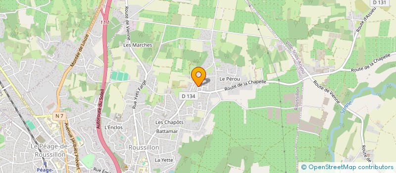 localisation de l'entreprise MADAME MAEVA FAHY-MARTINEZ  ROUSSILLON