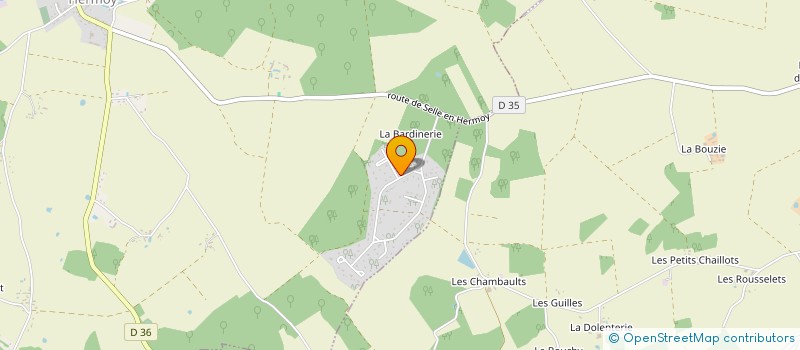 localisation de l'entreprise MADAME MAEVA FILOMIN à LA SELLE-EN-HERMOY