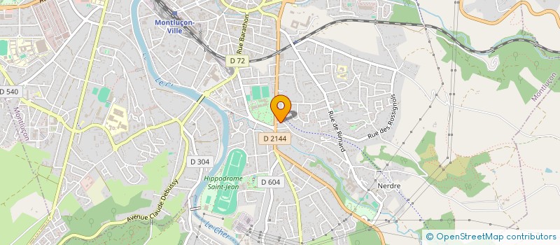 localisation de l'entreprise MADAME MAEVA FRITSCH  MONTLUCON