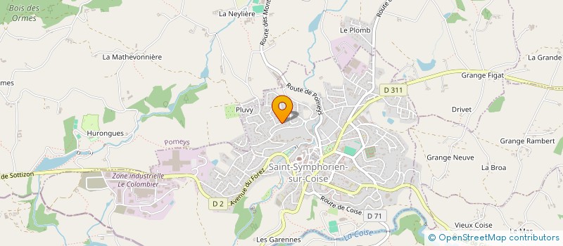 localisation de l'entreprise MADAME MAEVA GATEAU  SAINT-SYMPHORIEN-SUR-COISE