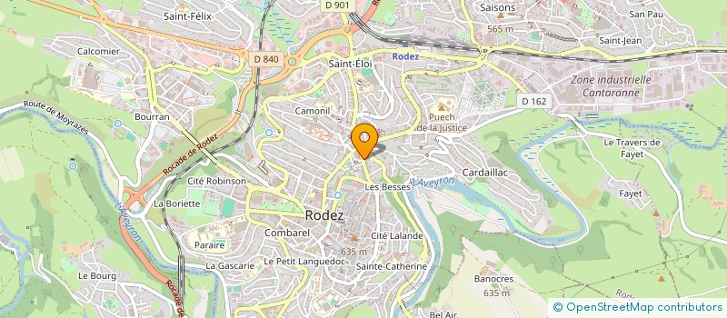 localisation de l'entreprise MADAME MAEVA GAUBERT à RODEZ