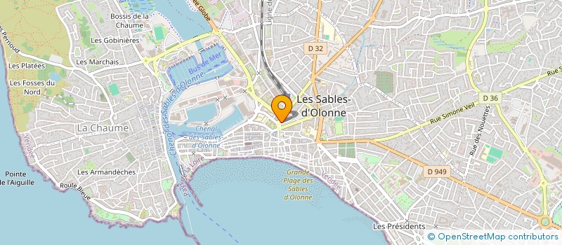 localisation de l'entreprise MADAME MAEVA GAULT à LES SABLES D'OLONNE