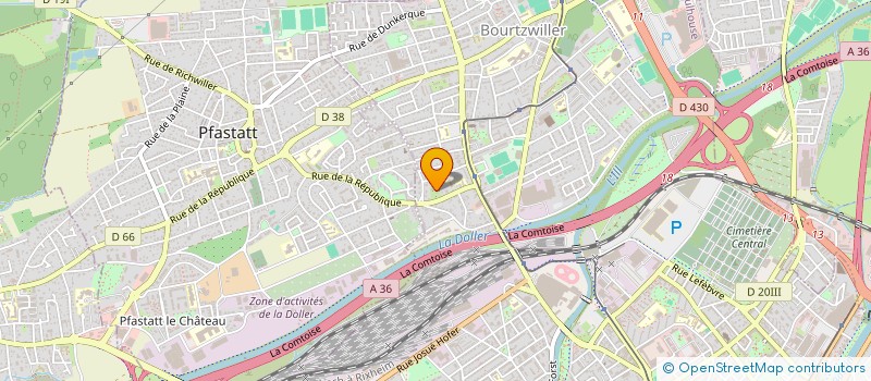 localisation de l'entreprise MADAME MAEVA GEIGER  MULHOUSE