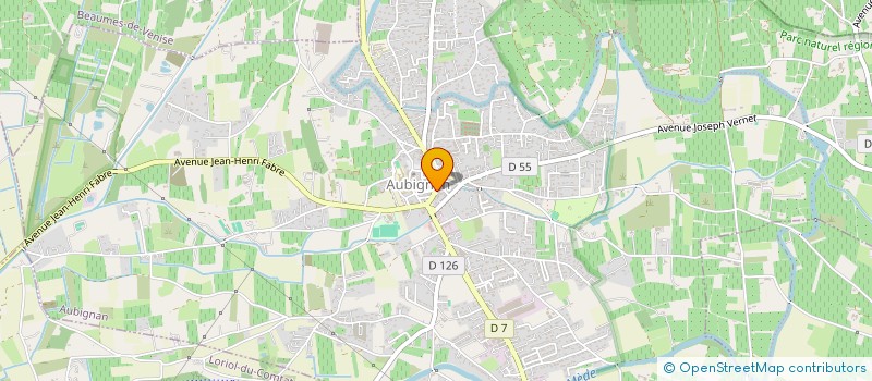 localisation de l'entreprise MADAME MAEVA GERALD  AUBIGNAN