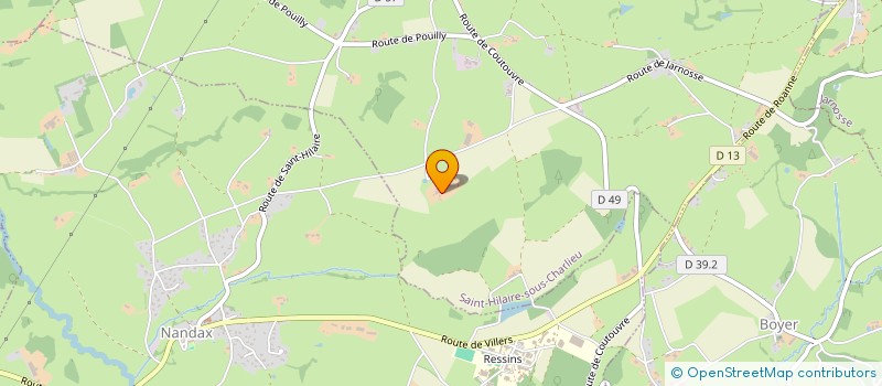 localisation de l'entreprise MADAME MAEVA GINET  SAINT-HILAIRE-SOUS-CHARLIEU