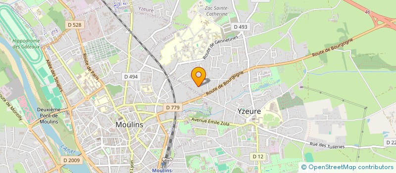 localisation de l'entreprise MADAME MAEVA GIRONDE à YZEURE