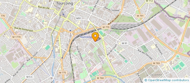 localisation de l'entreprise MADAME MAEVA GONCALVES BRANDAO  TOURCOING