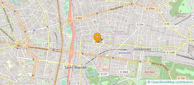 localisation de l'entreprise MADAME MAEVA GORON à VINCENNES