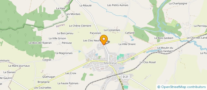 localisation de l'entreprise MADAME MAEVA GOUIN  MEDREAC